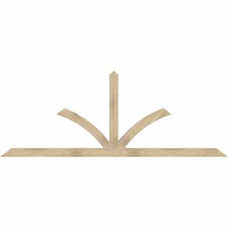 Ekena Millwork Richland Rough Sawn Timber Gable Bracket, Douglas Fir, 108"W x 40"H x 4"D x 4"F, 9/12 Pitch GBW108X40X0404RIC00RDF